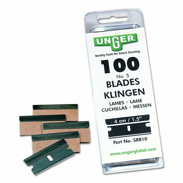 Unger Safety Scraper Replacement Blade 1.5 in. 100PACK, 100PK SRB10-PACK